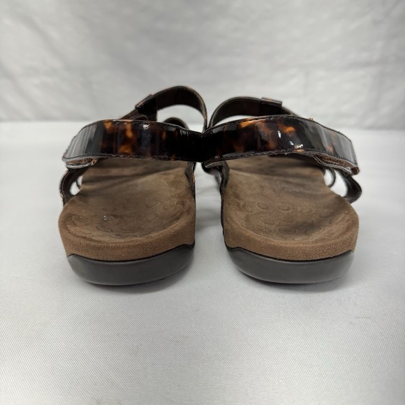 Vionic 44 Amber Tortoise Print Slingback Strappy Sandals Women's Size 9 TVW1275 - Picture 6 of 12